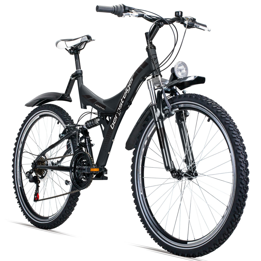 Bergsteiger Memphis 26 Zoll Mountainbike Herren Fully MTB 21 Gang