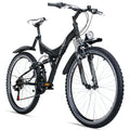 Bergsteiger Memphis 26 Zoll Mountainbike Herren Fully MTB 21 Gang