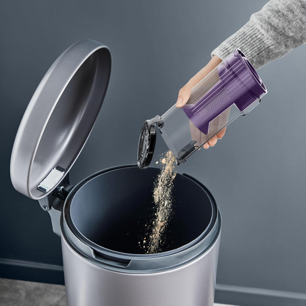 Rowenta X-PERT 7.60, Akkustaubsauger, 140 W Saugleistung, langlebiger Akku, Hochleistungs-LED-Bodendüse, Ultraleicht mit nur 1,2 kg im Handstaubsauger-Modus, Lila-Schwarz, RH6A33WO