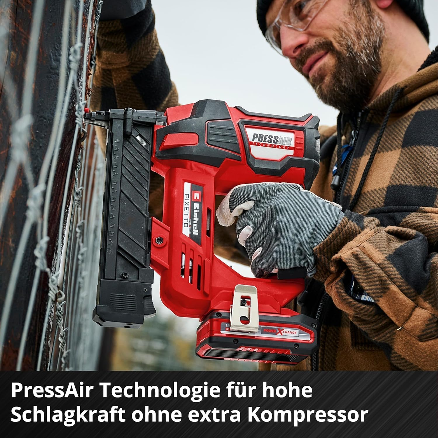 Einhell Professional Akku-Tacker FIXETTO 18/40 S