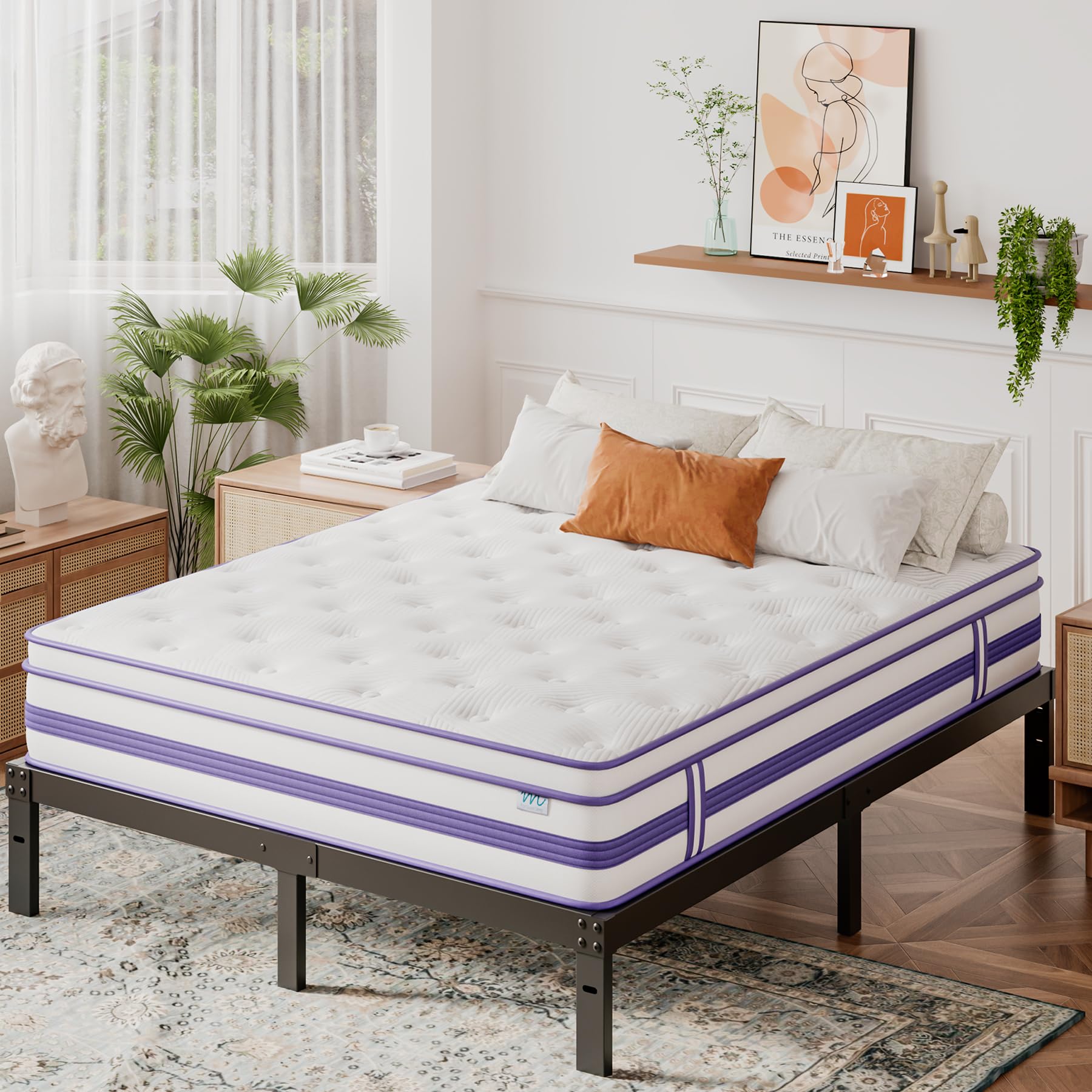 180x200 cm Matratze, 30cm höhe, H3 Taschenfederkernmatratze, Gel Memory Foam Hybrid, Taschenfederkern, Atmungsaktiv, Mittelfest, Druckentlastung, Federkernmatratzen Öko-Tex Zertifiziert