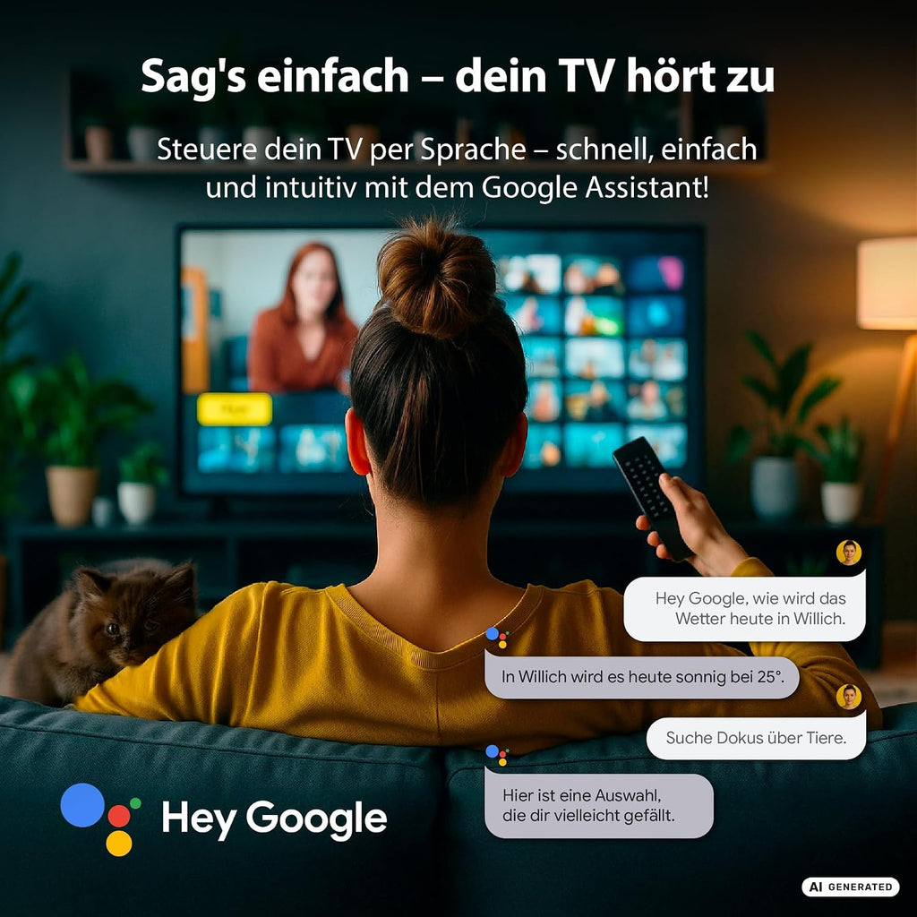 DYON nexGo 24H 24 Zoll HD Smart Fernseher mit Triple Tuner