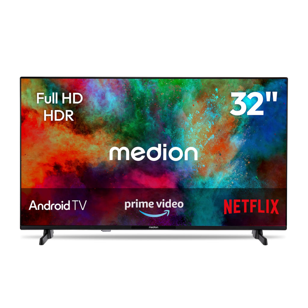 MEDION 100,3 cm (40 Zoll) Full HD Fernseher (Smart-TV, HDR, VIDAA Store, Netflix, Prime Video, Disney+, DAZN, Paramount+, HbbTV, PVR, Bluetooth, MD 840101)