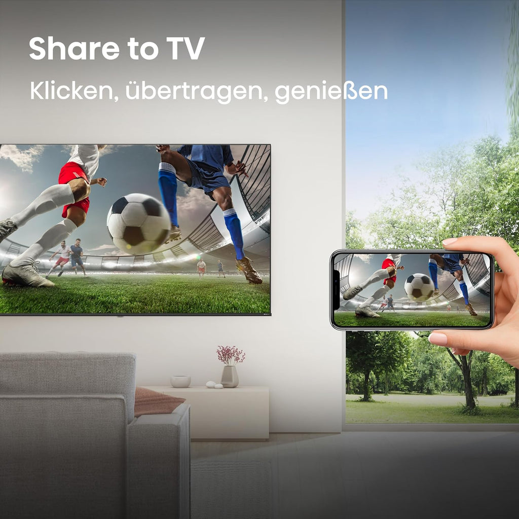 Hisense 40E4DS Fernseher 40 Zoll, 4K FHD Smart TV, Hi-View AI Engine, 60Hz Game Mode, Natural Colour Enhancer, Dolby Audio