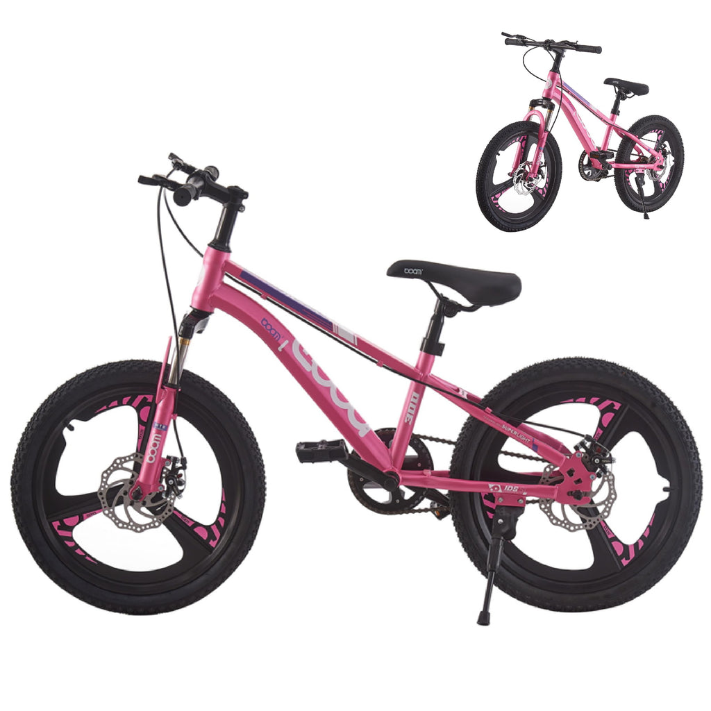 18/20/22/24 Zoll Kinder Mountainbike, Premium Kinderfahrrad für Jungen und Mädchen, Junior MTB mit Vorderer Aufhängung & Scheibenbremsen,Verstellbarer Sitz & Lenker,5–14 Jahren