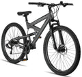 Licorne Bike Strong 2D Premium Mountainbike in 26, 27.5 und 29 Zoll Fahrrad für Jungen Mädchen Damen und Herren Scheibenbremse vorne und hinten 21 Gang Schaltung Vollfederung
