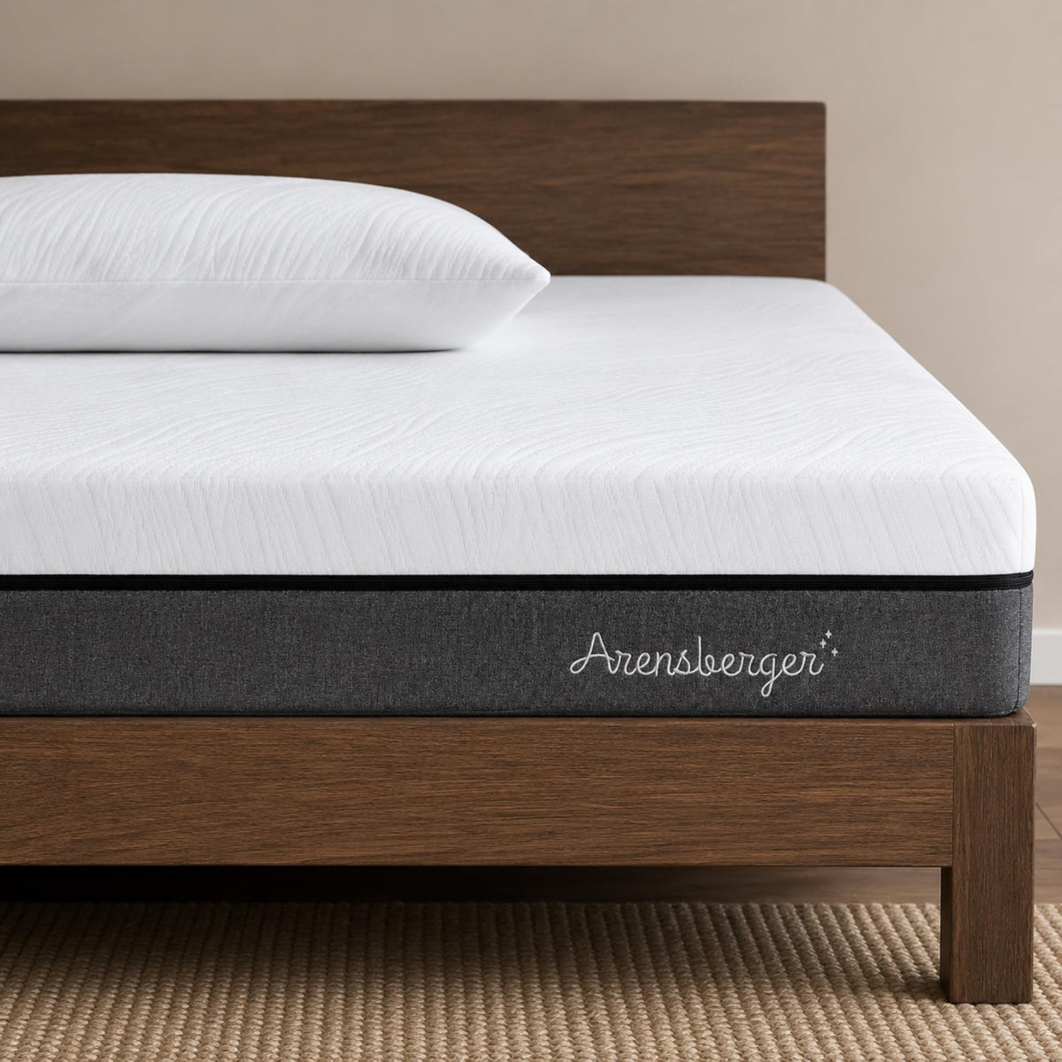 Arensberger Matratze SARA 140x200cm Höhe 16cm | NANOCELL® Gel-Schaum | Mittelfest H3 | Premium-Bezug 240g/m² | 60°C waschbar | Kaltschaum-Matratze 140x200 | Öko-Tex Zertifiziert
