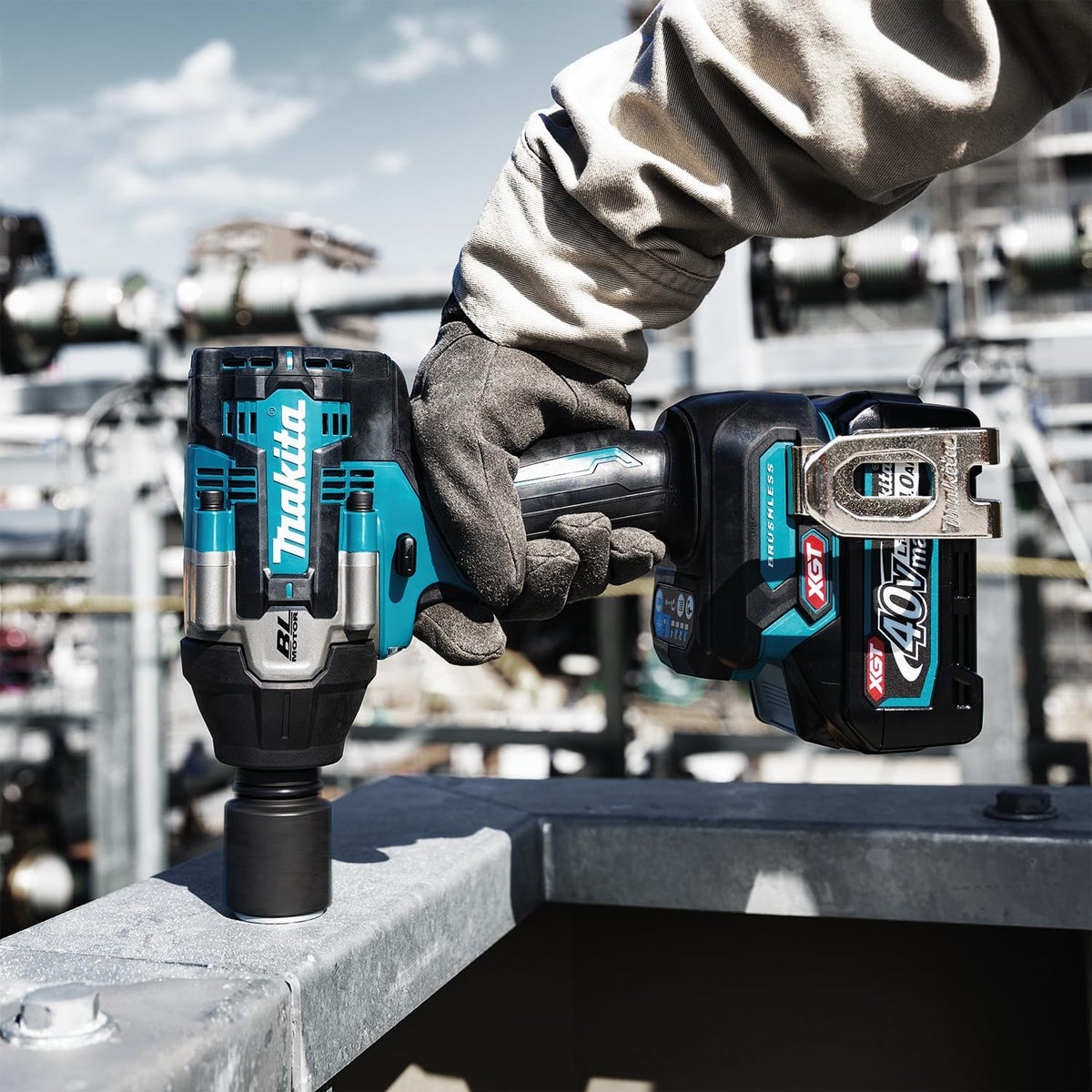 Makita TW008GZ Akku-Schlagschrauber 40V max. (ohne Akku, ohne Ladegerät), Petrol