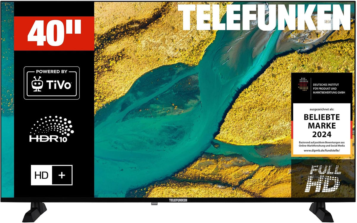 TELEFUNKEN XF40TP900S Fernseher 40 Zoll (100 cm) Smart TV Full HD Auflösung