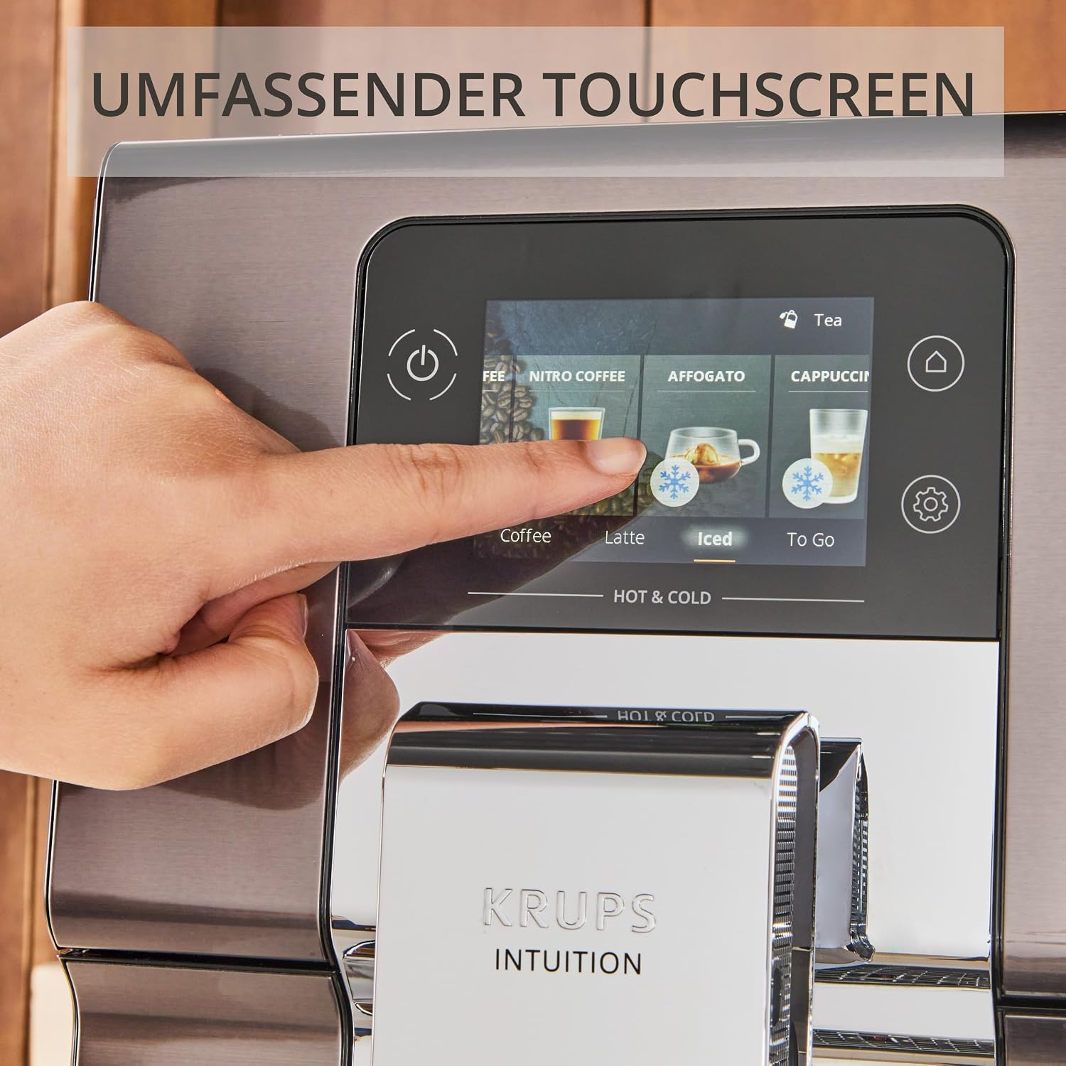 KRUPS Intuition Experience Hot&Cold Kaffeevollautomat, 2-Tassen-Funktion
