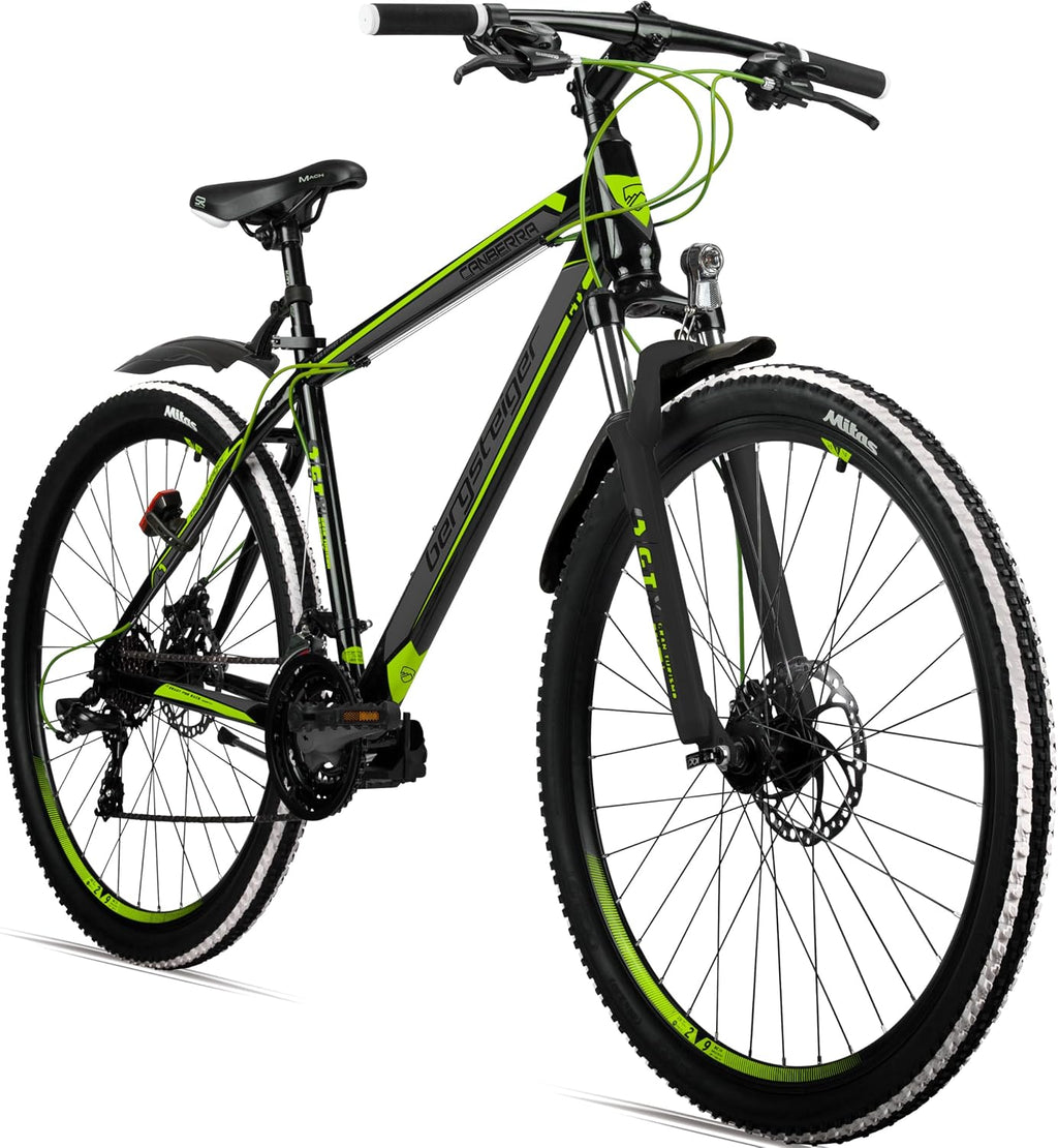 Bergsteiger Canberra 26/29 Zoll Mountainbike Hardtail MTB 21 Gang Alurahmen