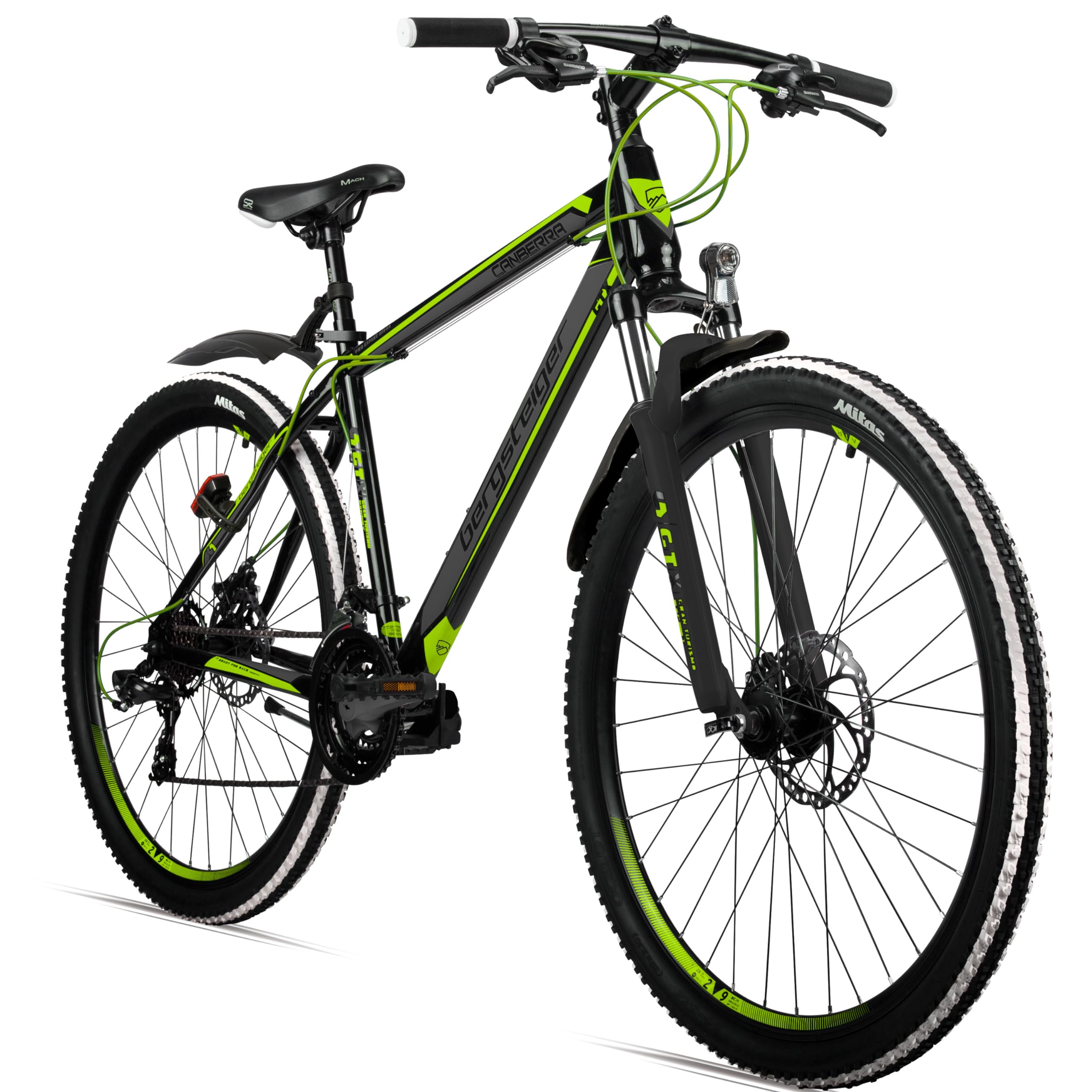Bergsteiger Canberra 26/29 Zoll Mountainbike Hardtail MTB 21 Gang Alurahmen