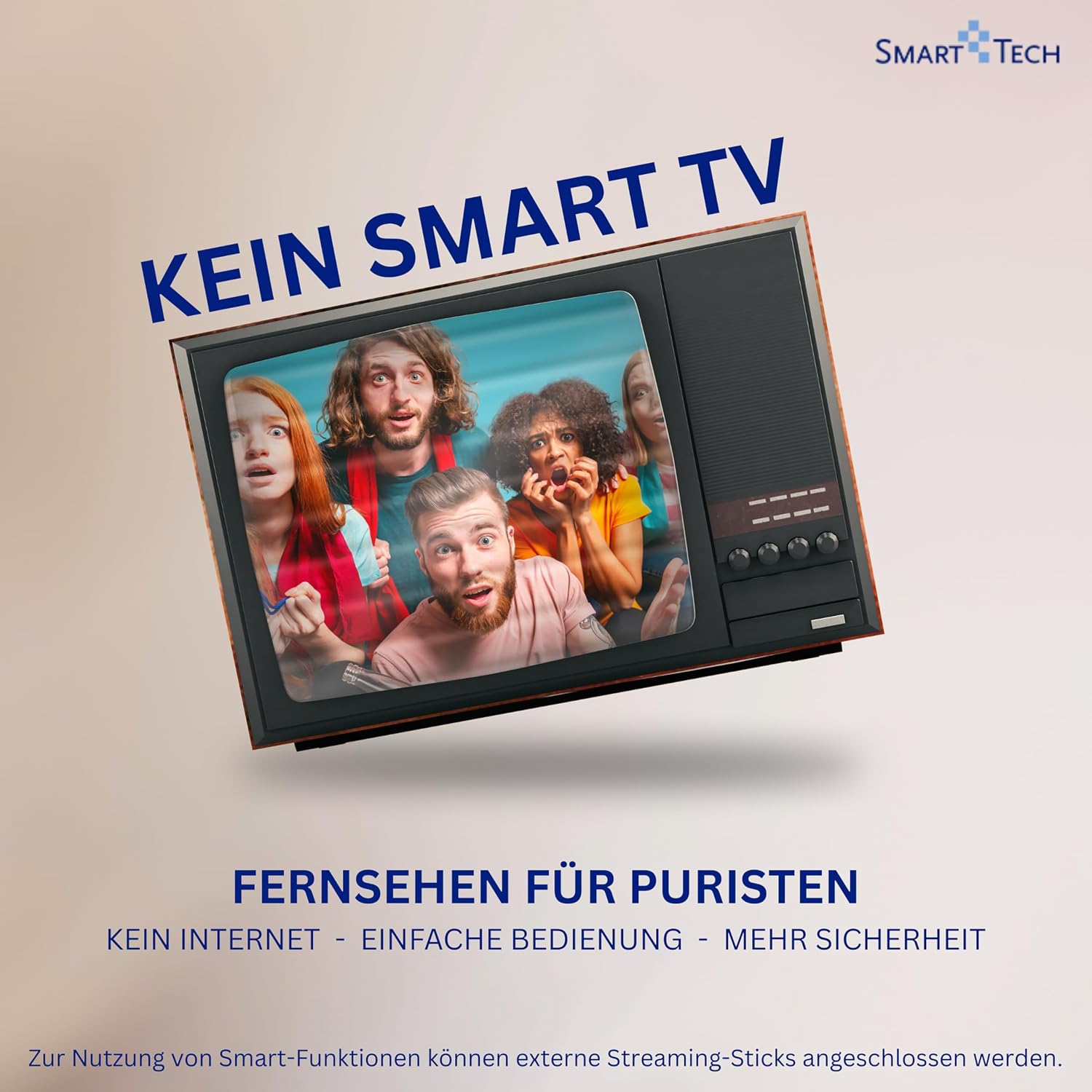 Smart Tech 32HN01V3 Fernseher 32 Zoll (80 cm) LED TV mit HD-Ready Auflösung