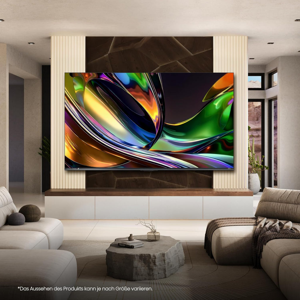 Hisense 65UR8DS Fernseher 65 Zoll, 4K UHD, RGB Mini LED, Smart TV, 180Hz, Hi-View AI Engine RGB, Dolby Vision.Atmos, AI RGB Lichtsensor, AI 4K Upscaler, AMD FreeSync Premium Pro, Tuned by Devialet