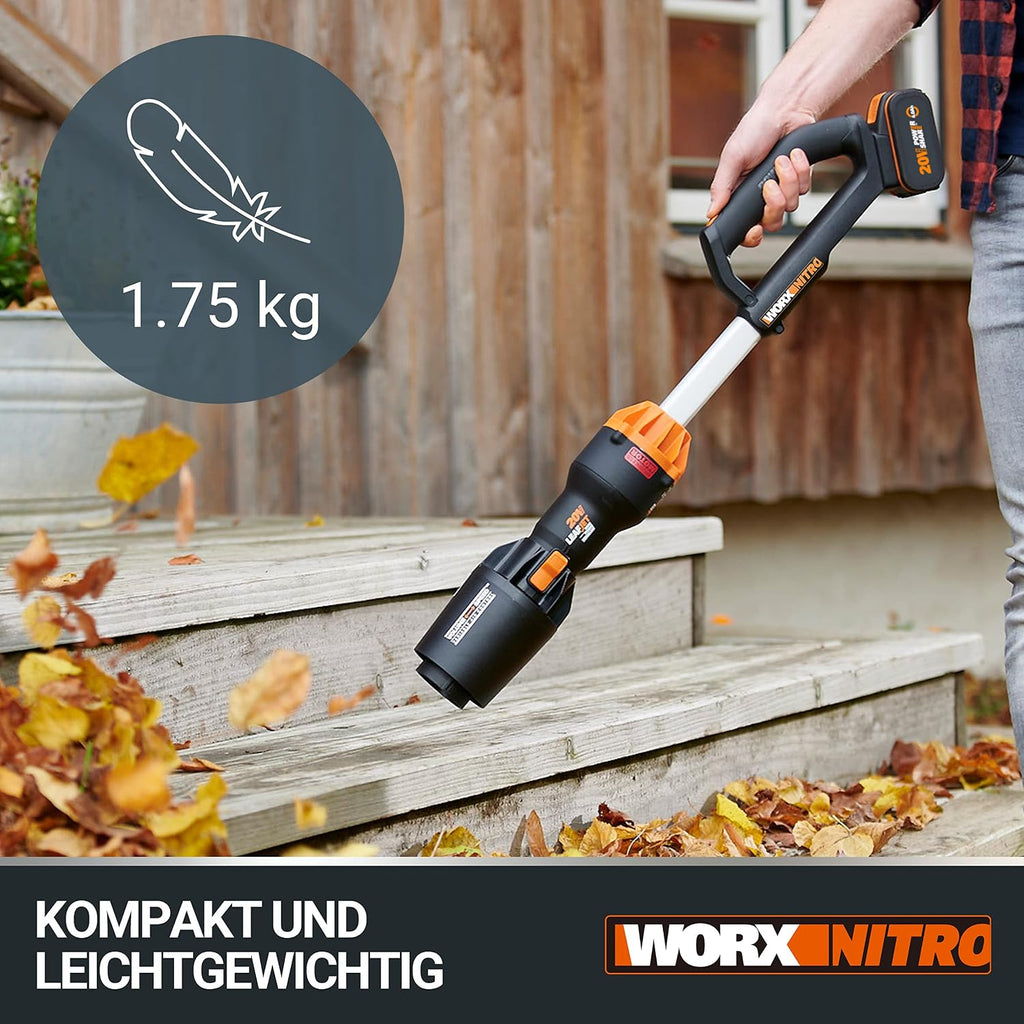 WORX WG543E.9 Profi Akku-Laubbläser Leafjet 20V, ohne Akku & Ladegerät