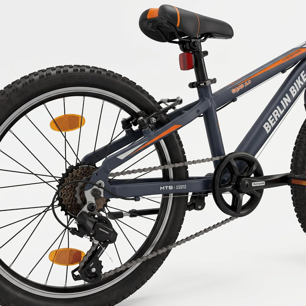 Grizz 20 Zoll Mountainbike - Leichter Aluminiumrahmen - 7-Gang Shimano