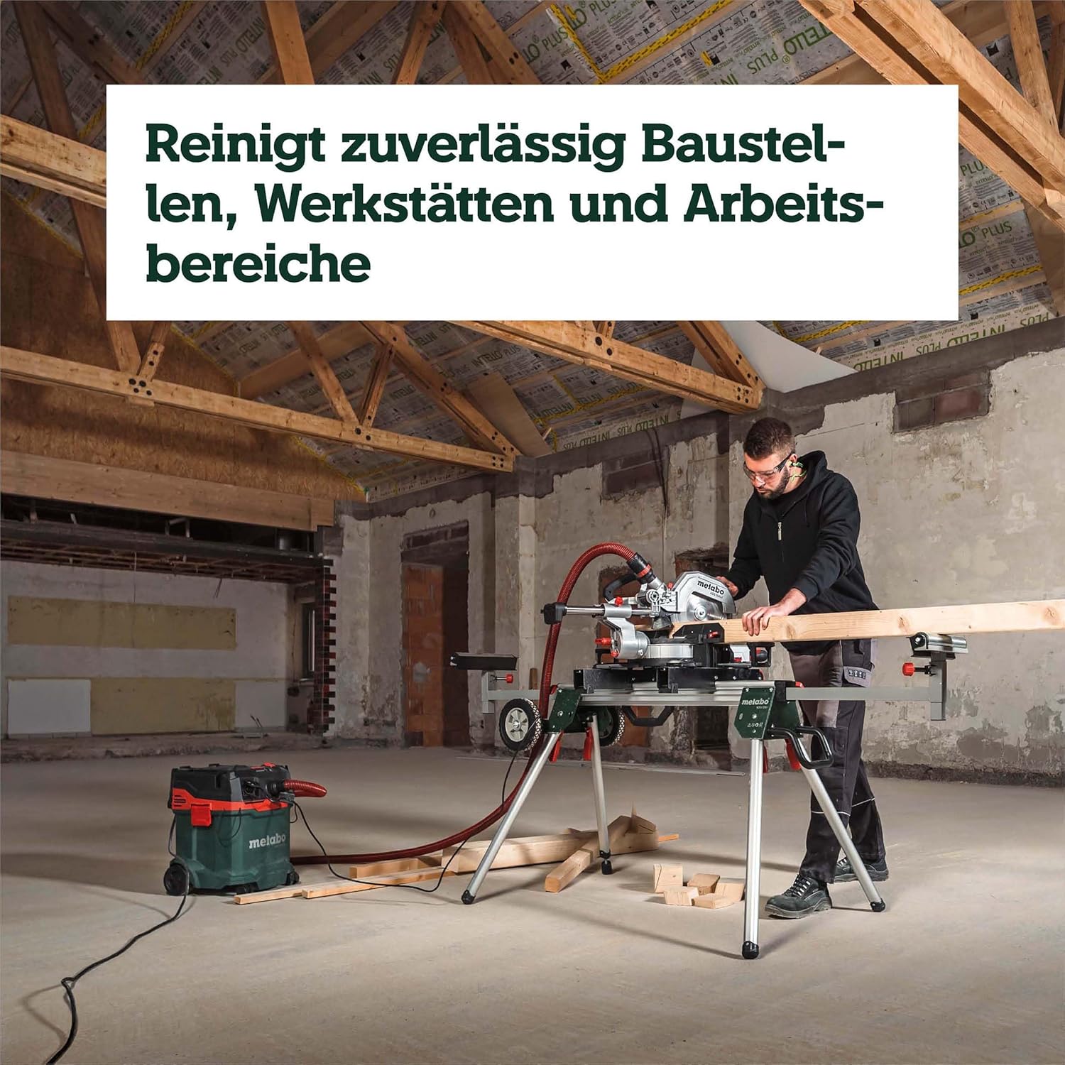 metabo ASA 30 H PC All-Purpose Vacuum Cleaner, Wet/Dry Vacuum Cleaner, Dust Class H, 1200 W