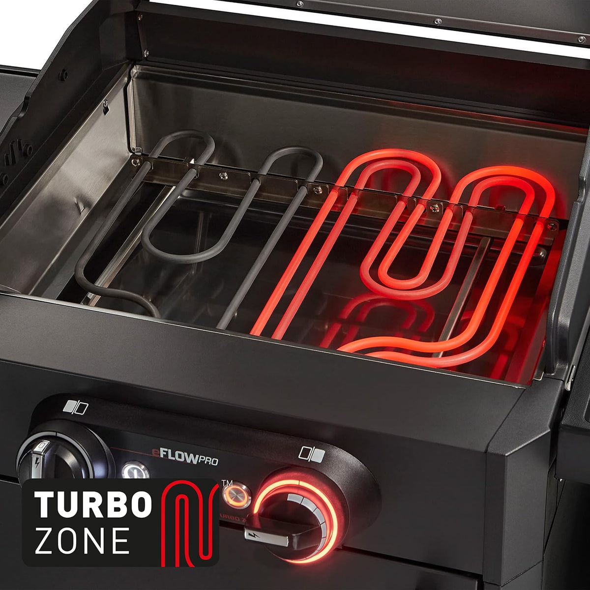 Enders Elektrogrill eFLOW PRO 2 TURBO SHADOW, Gussrost SWITCH GRID, TURBO ZONE für heiße Temperaturen, SIMPLE CLEAN Reinigungssystem, Aluguss an Garhaube & Brennkammer, Grillwagen #97126