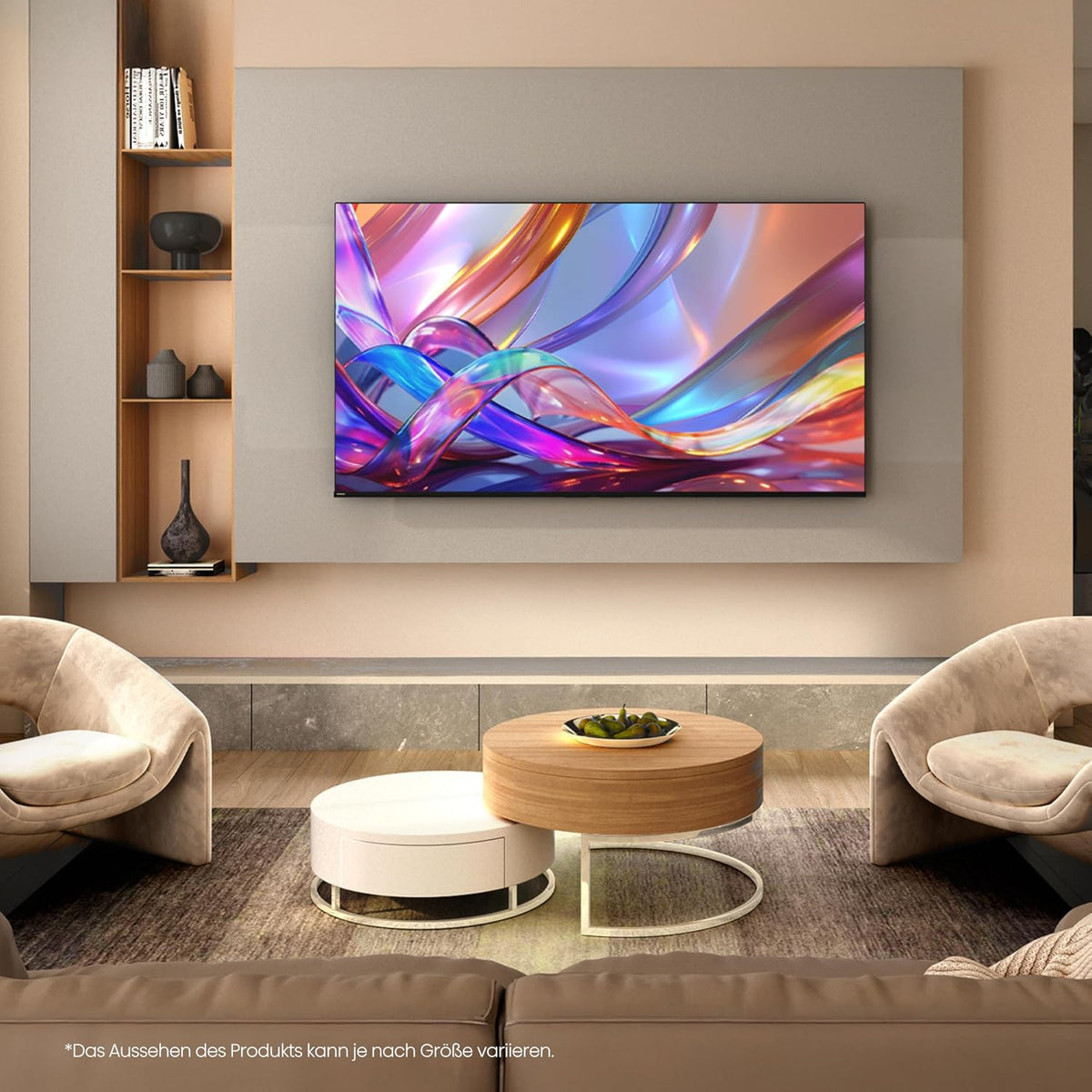 Hisense 43E7DS Fernseher 43 Zoll, 4K UHD QLED, Smart TV, Hi View AI Engine, 60Hz Game Mode Plus, Dolby Vision IQ, QLED Colour, Filmmaker, Smooth Motion, Airplay, Sprachsteuerung, 2026