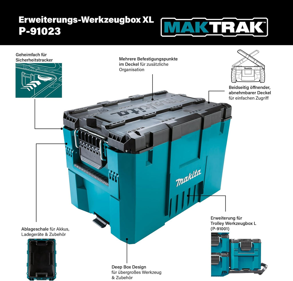 Makita P-91023 MAKTRAK Erweiterungs-Werkzeugbox XL