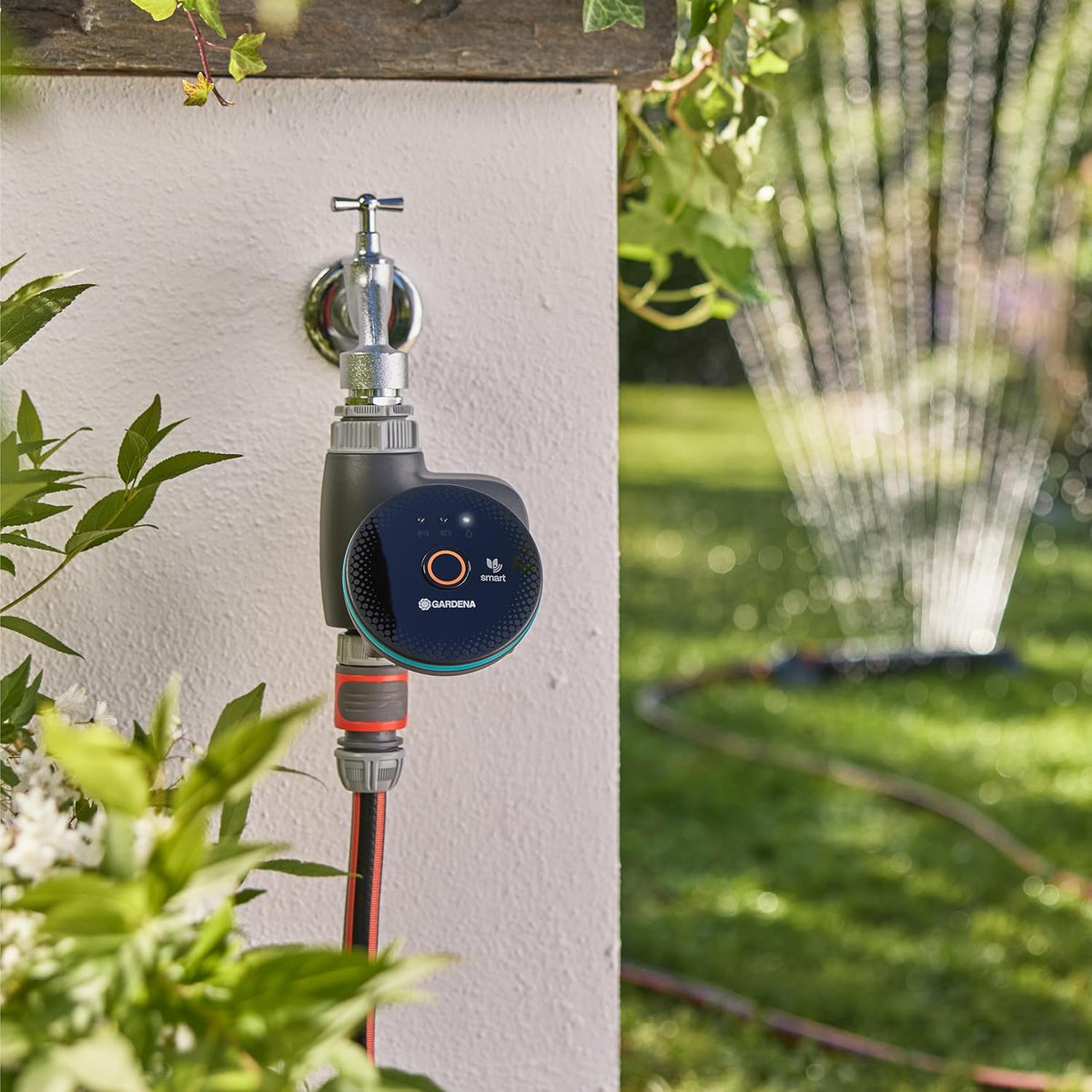 Gardena smart Sensor Control Set Bewässerungssteuerung; smart: Datengesteuerte Bewässerung*, Smart Home Integration*, Bodenfeuchtesensor im Lieferumfang enthalten, Hochwertige Ventiltechnik (19045-20)