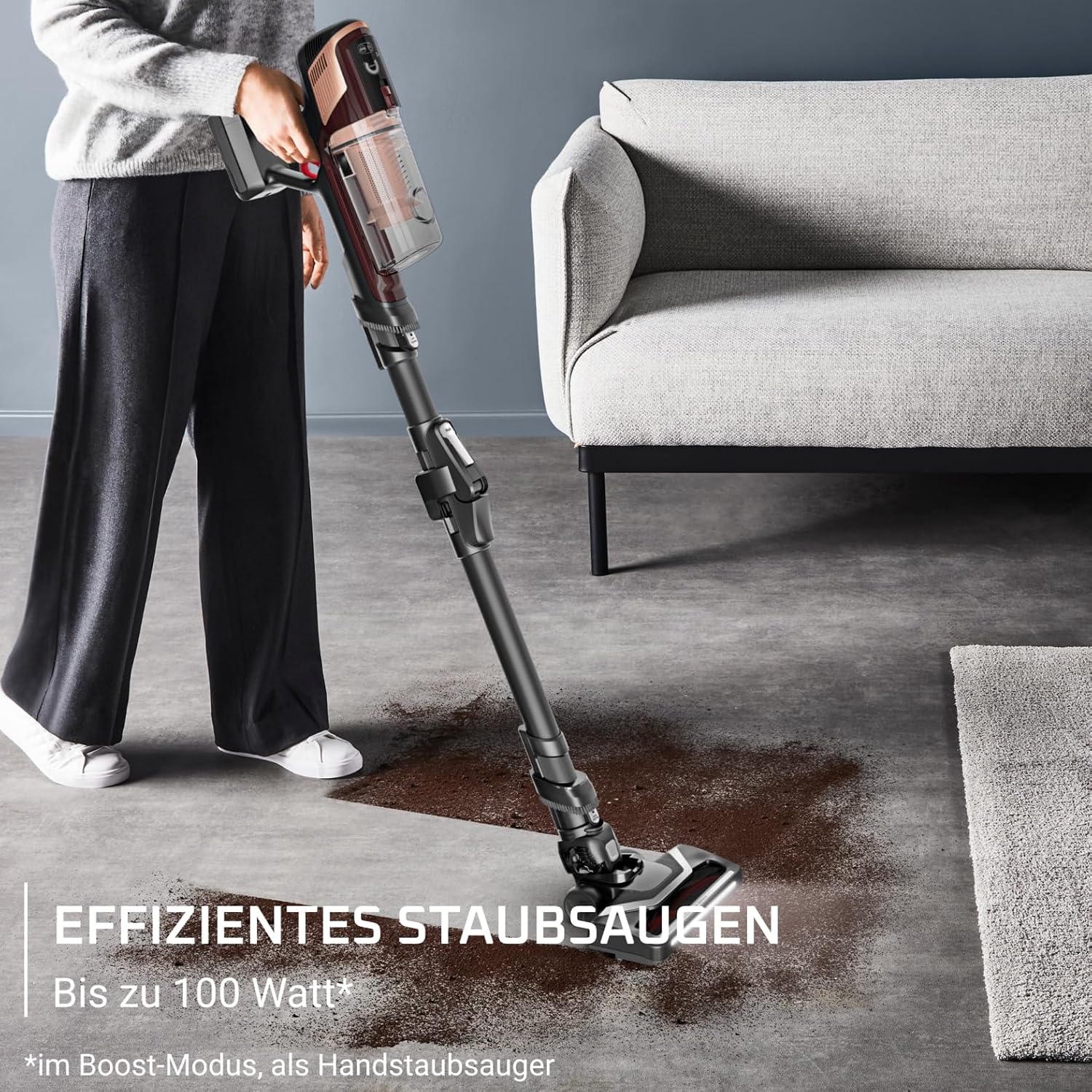Rowenta X-Pert 6.80 Flex kabelloser Akku-Stabstaubsauger, LED-Düse