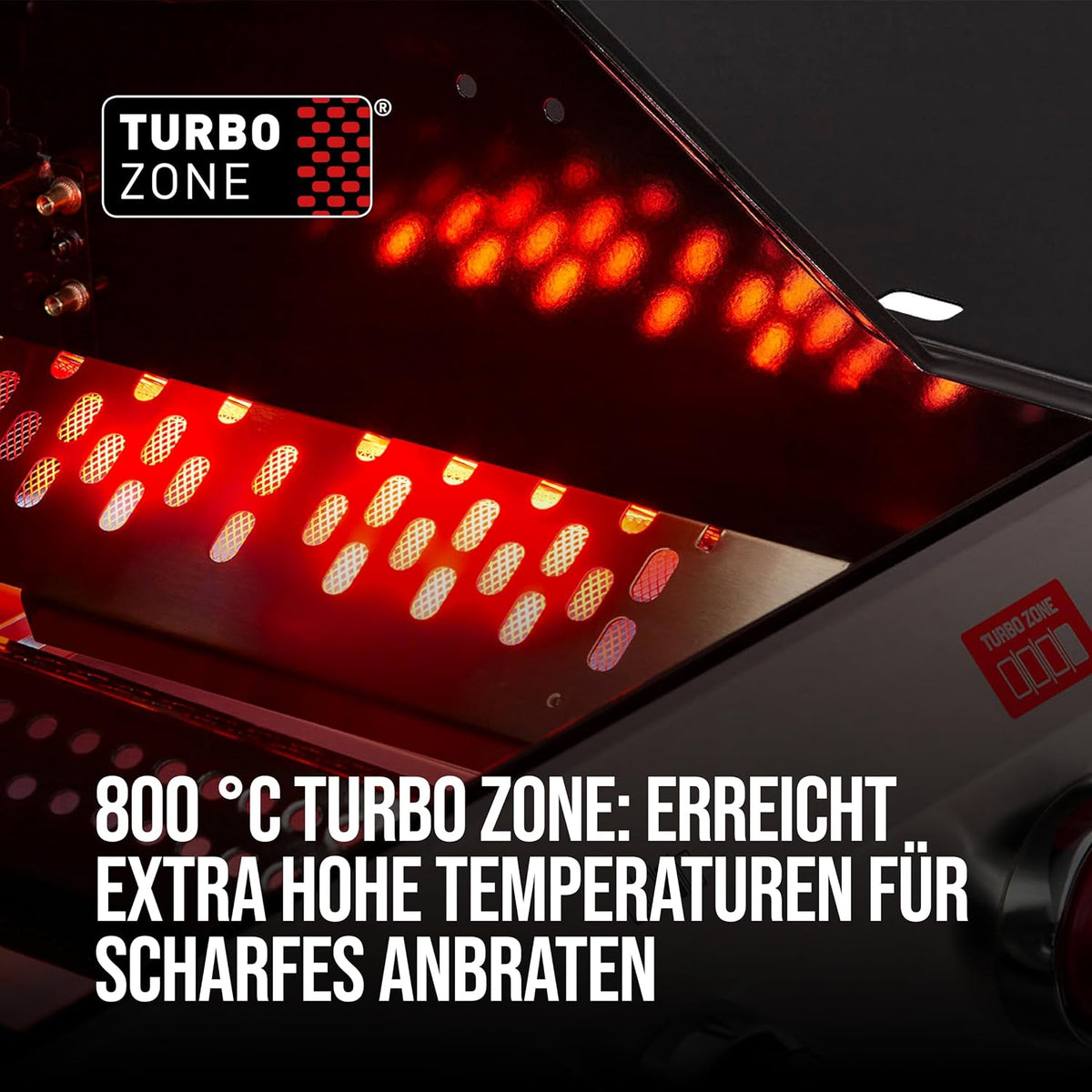 Enders® Gasgrill CHICAGO NEXT 4 R Turbo, 4 Edelstahlbrenner, doppelwandige Garhaube, 2 abklappbare Seitenablagen, integriertes Thermometer - SWITCH GRID™ 13.0 kW, 800 °C TURBO ZONE™, #89366