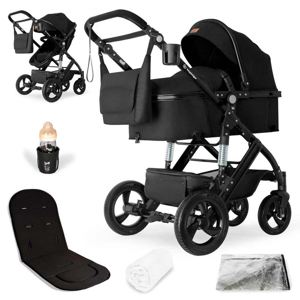 Bergsteiger Nizza Kombikinderwagen 3-in-1 Babywanne Buggy Sportsitz