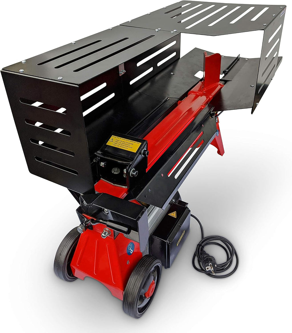 Holzspalter liegend | 6 Tonnen | Holzspalter liegend LS6T-52Ty | Elektrisch 230V | Hydraulik | Premium Liegend Holzspalter | CROSSFER® (6 Tonnen (230V))