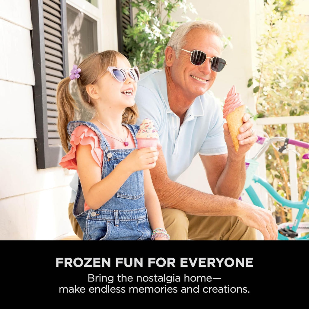 Ninja CREAMi Scoop and Swirl Soft Serve and Ice Cream Maker with 2x Tubs | 13 Functions, Makes Ice Cream, Soft Serve, Gelato, Sorbet, Milkshakes and More, Mix-In Option, Platinum Silver, NC701UK