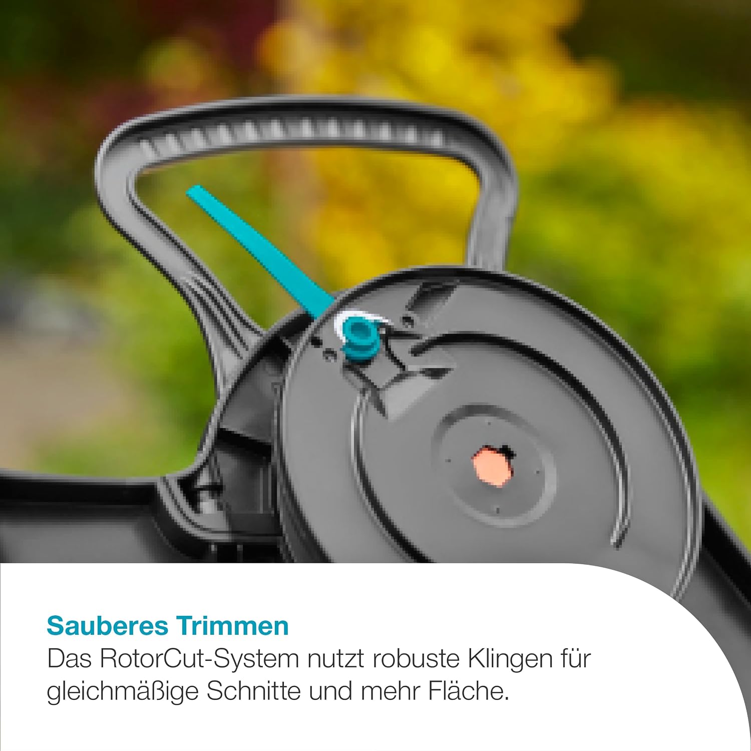 Gardena Akku-Rasentrimmer ComfortCut 23/18V P4A Ready-to-Use Set: Leistungsstark, Leichtgewicht, Teleskopgriff, Kantenschnitt, Kabellos (14701-20)