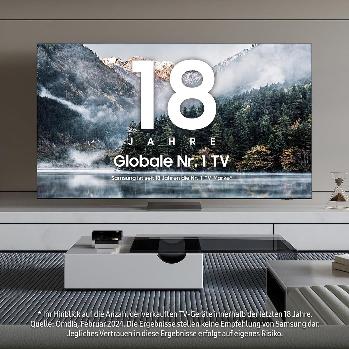Samsung Neo QLED 4K QN90F 50 Zoll (125 cm) Mini LED Fernseher, Antireflexion, NQ4 AI Gen3 Prozessor, Neo Quantum HDR, 4K Upscaling Pro, Dolby Atmos, Knox Security, Samsung Vision AI Smart TV