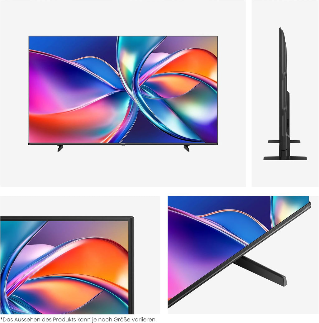 Hisense 43E7Q Fehrnseher, 43 Zoll, 4K UHD QLED, Smart TV, Game Mode Plus, Filmaker Mode, Dolby Vision Atmos, HDR10, HLG, HDR Immersive, AI 4K Upscaler, Dolby MS12, DTS X, Sprachsteuerung [2025]