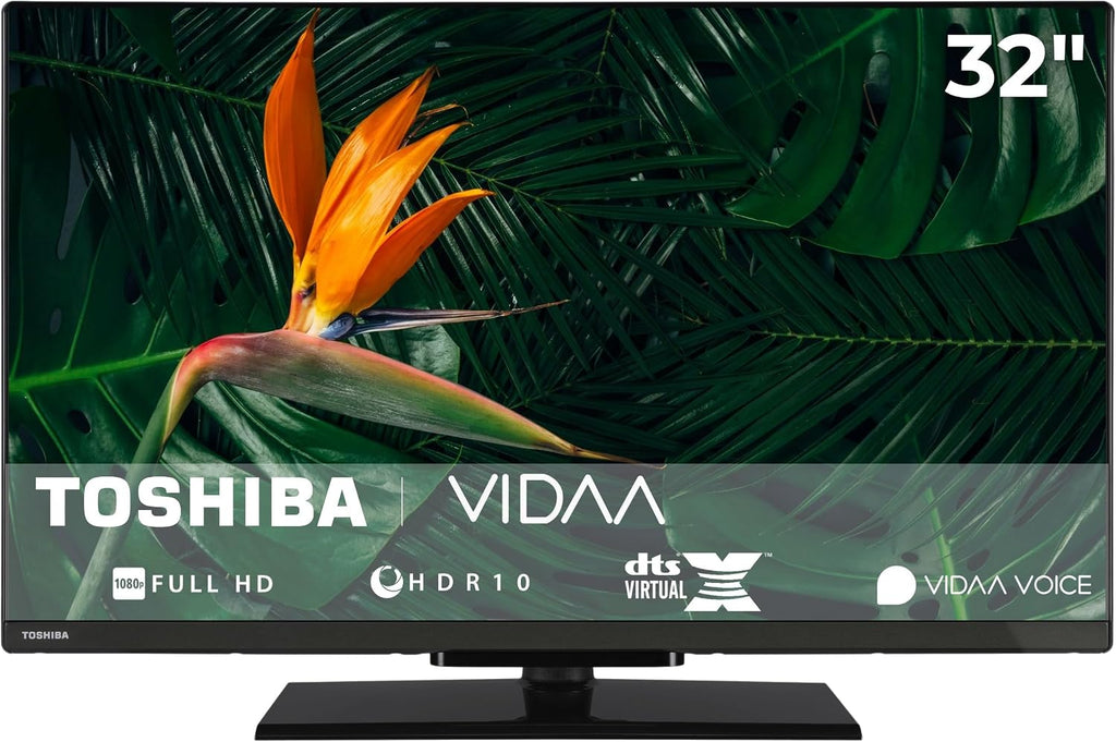 Toshiba 32LV3F63DAZ Fernseher 32 Zoll VIDAA Smart TV mit Full HD Auflösung