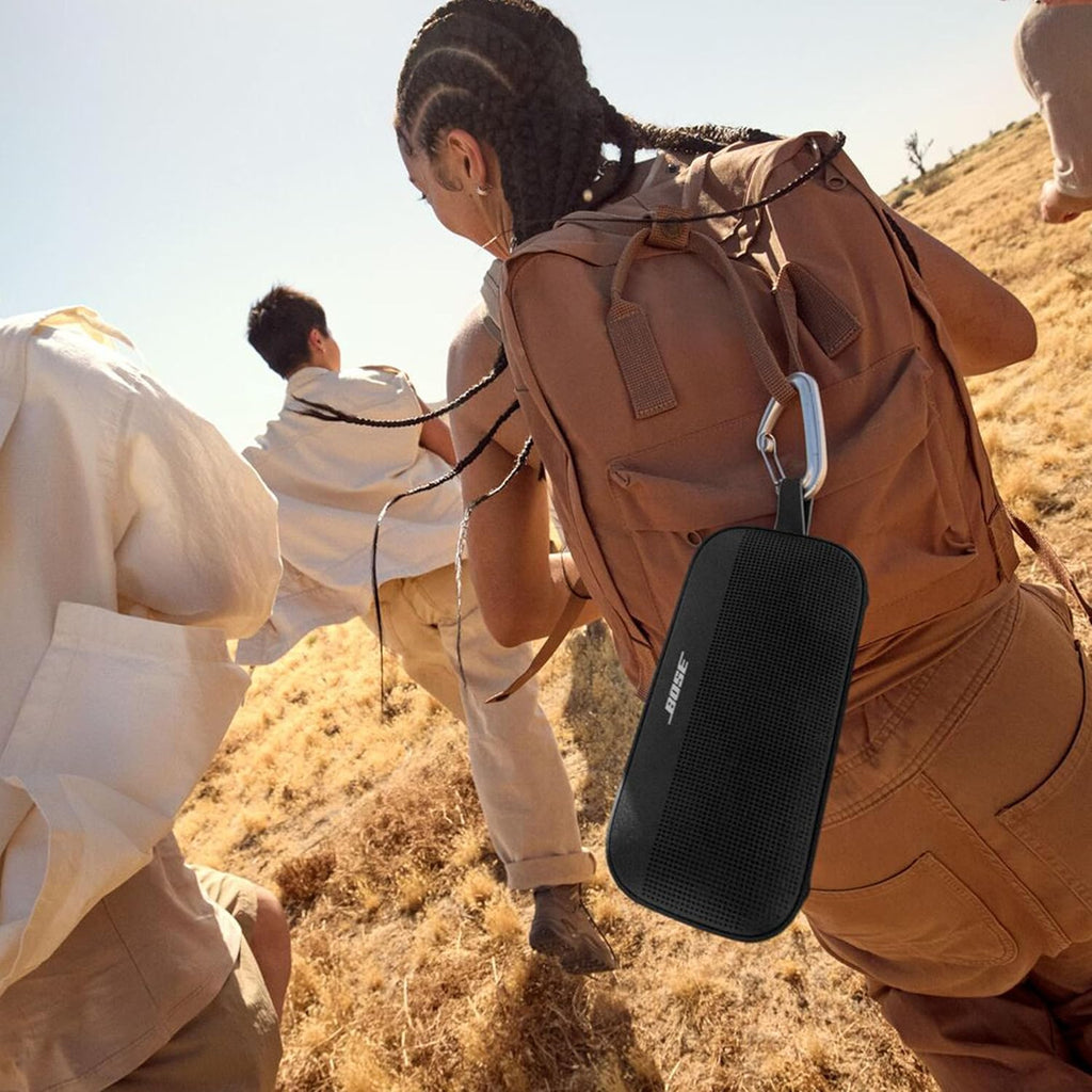 Bose SoundLink Flex Portable Bluetooth Speaker (2nd Gen.), Portable Outdoor Speaker with Lifelike Sound, Up to 12 Hours Battery Life, Dustproof and Waterproof, Black