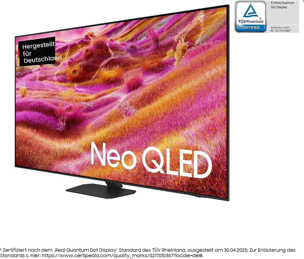 Samsung Neo QLED 4K QN90F 50 Zoll (125 cm) Mini LED Fernseher, Antireflexion, NQ4 AI Gen3 Prozessor, Neo Quantum HDR, 4K Upscaling Pro, Dolby Atmos, Knox Security, Samsung Vision AI Smart TV