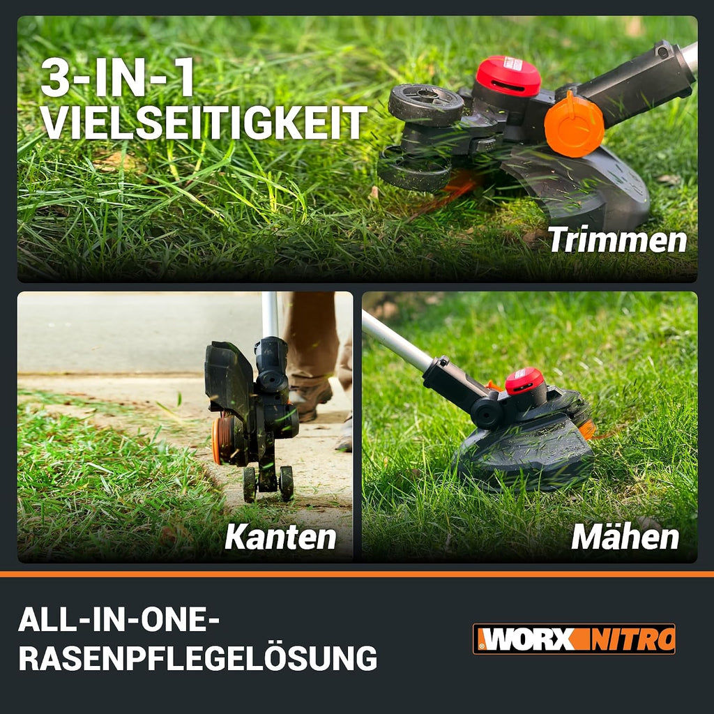 WORX WG173E.9 Akku Rasentrimmer 20V, ohne Akku & Ladegerät