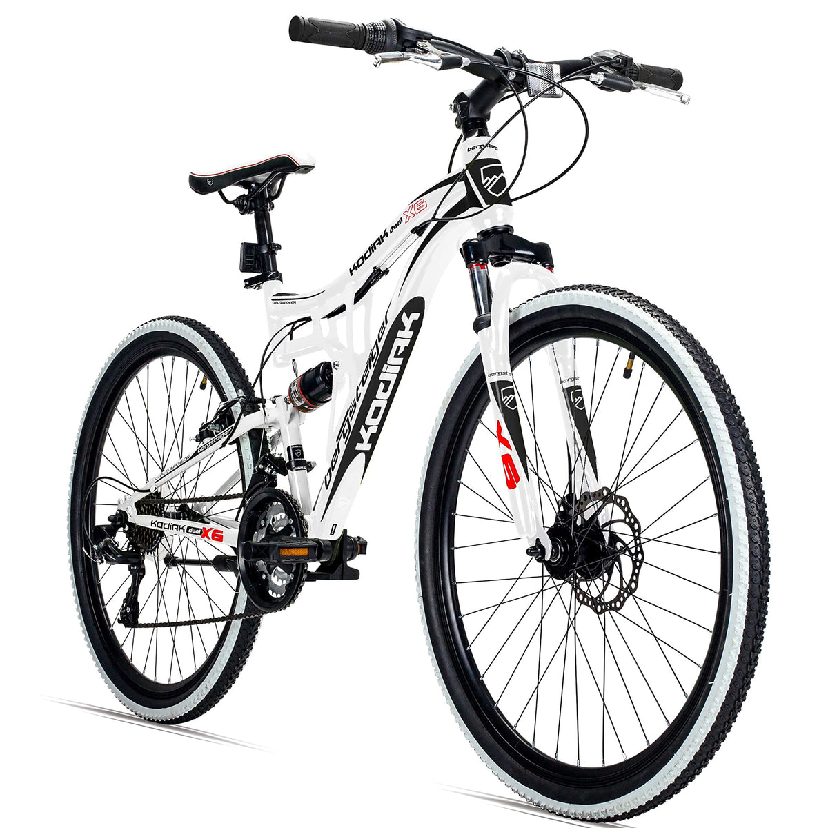 Bergsteiger Kodiak 24/26/29 Zoll Mountainbike Herren Fully MTB 21 Gang