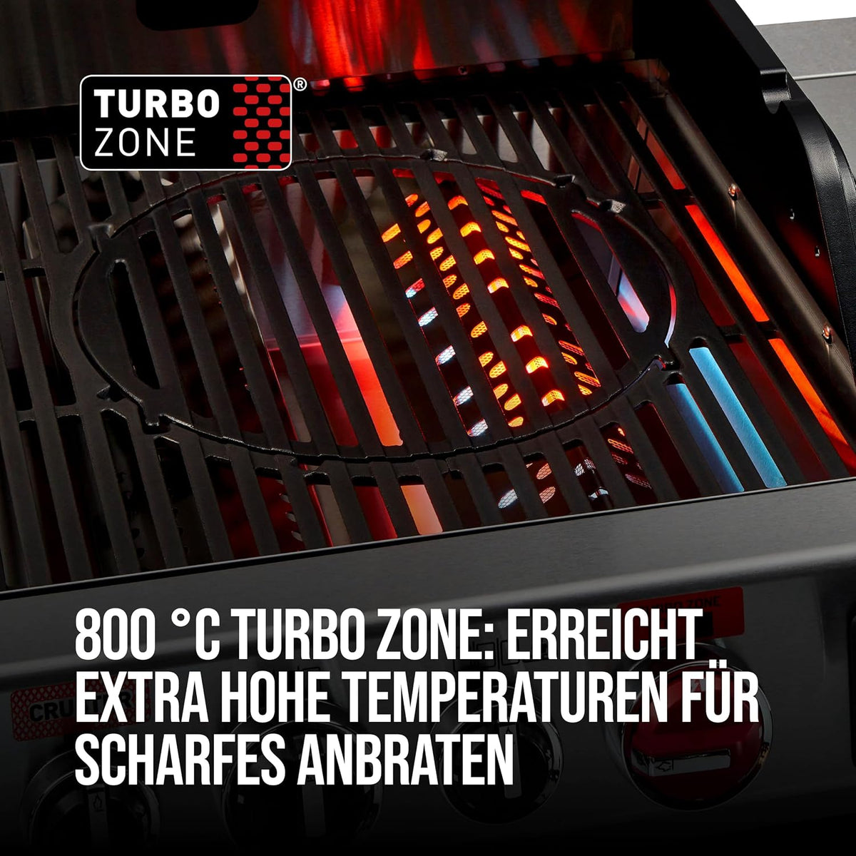 Enders® Gasgrill UNIQ 4 IK CRUSTER®, 4-Edelstahlbrenner, mehrstufige Drehregler, 800 °C TURBO ZONE™, SWITCH GRID™, HEAT RANGE™, SIMPLE CLEAN™, doppelwandige Garhaube, GN ½ Container, Bambusbrett #8702