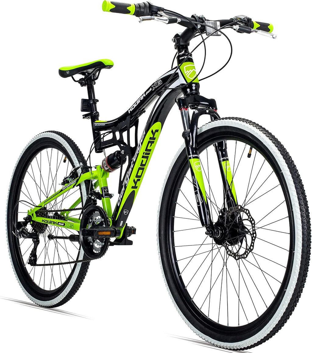 Bergsteiger Kodiak 24/26/29 Zoll Mountainbike Herren Fully MTB 21 Gang