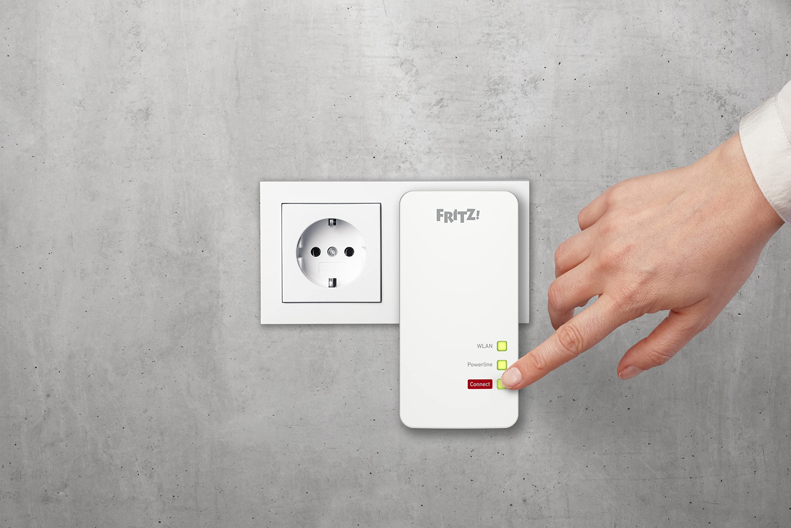 FRITZ!Powerline 1260/1220 Set – WLAN & 1.200 MBit/s für Streaming & NASo