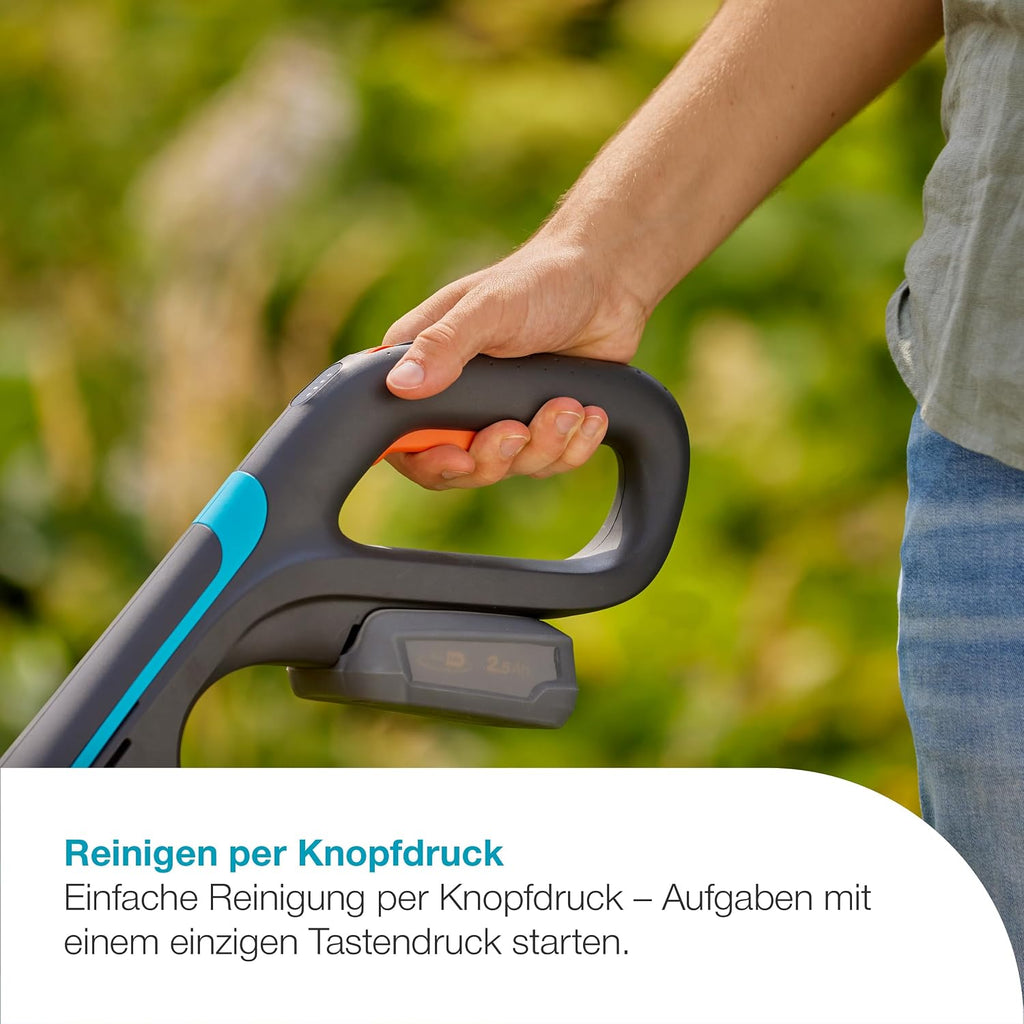 Gardena Akku-Multi-Reiniger AquaBrush Universal 04/18V P4A solo: Außenreinigung, Universelle Flächenreinigung, Bürstenprofil, Bedienung per Knopfdruck, Kabellos (14842-55)