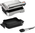 Tefal OptiGrill 4in1 Kontaktgrill mit Backschale, Aufklappbar, Tischgrill, 9 Programme, Garstufenanzeige, Elektrogrill, Backofen, GC776D10