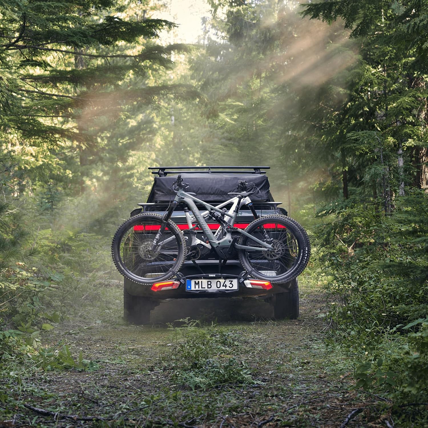 Thule Epos Fahrradträger für Anhängerkupplung 3 Fahrräder, Black