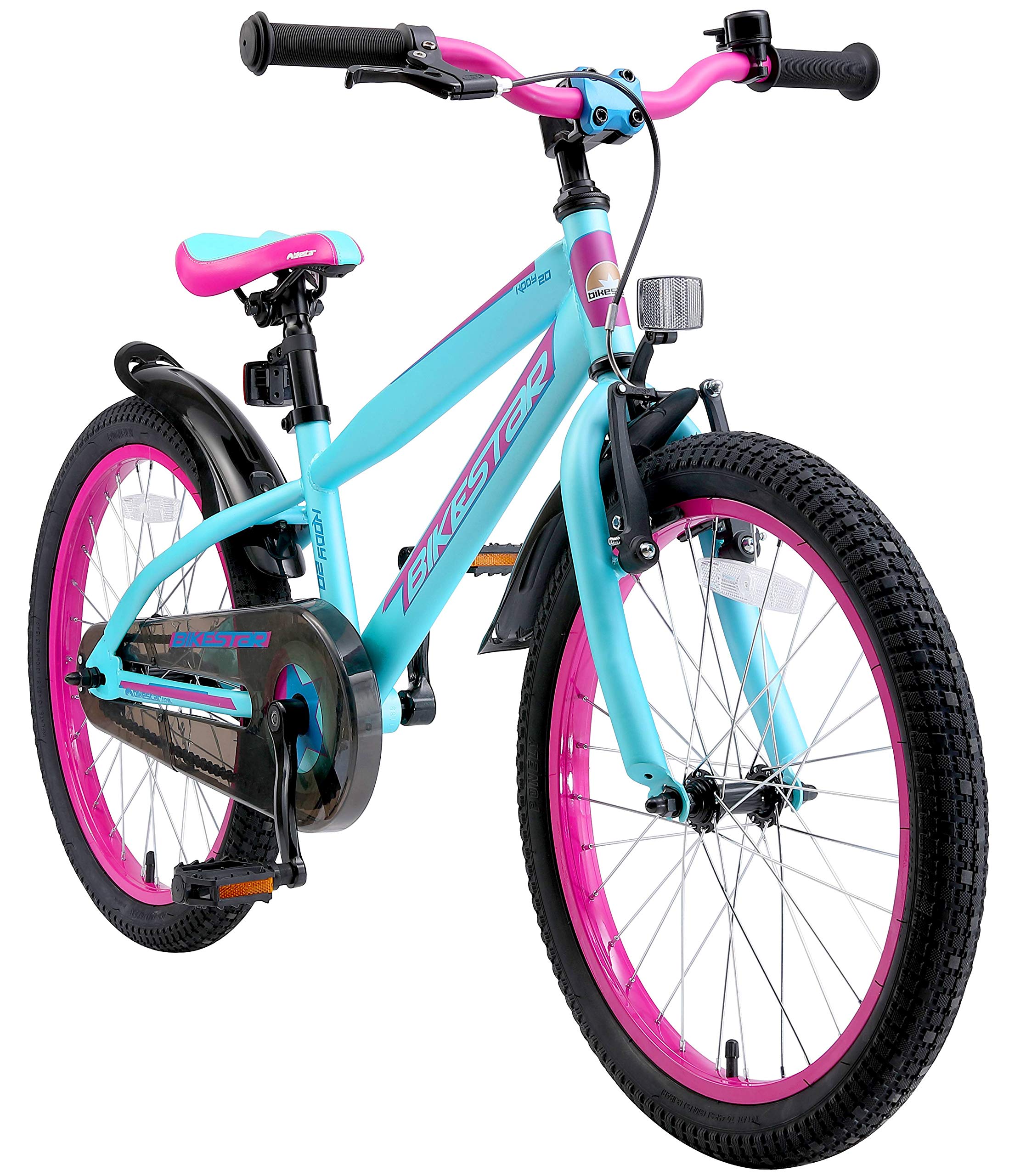 BIKESTAR Kinderfahrrad 20 Zoll für Mädchen und Jungen ab 6 Jahre | 20er Kinderrad Mountainbike | Fahrrad für Kinder | Risikofrei Testen