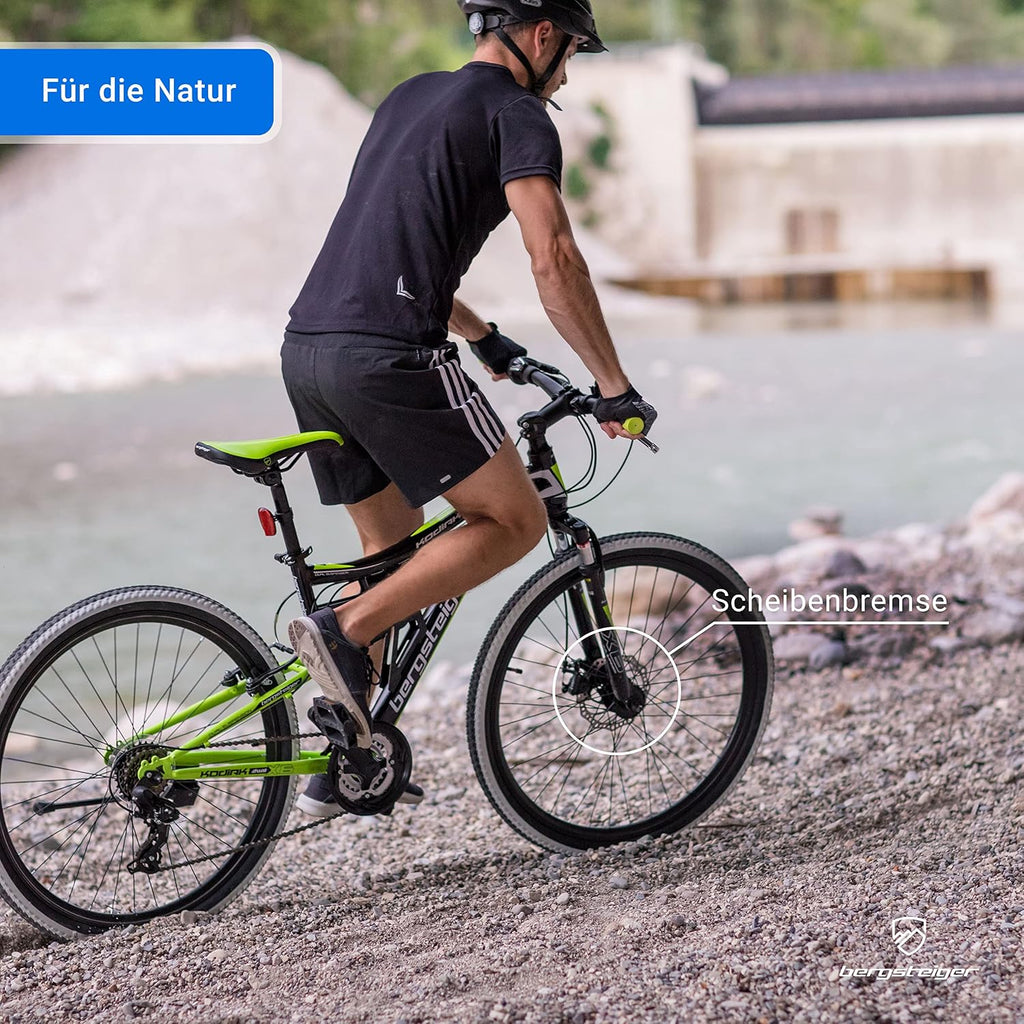 Bergsteiger Kodiak 24/26/29 Zoll Mountainbike Herren Fully MTB 21 Gang