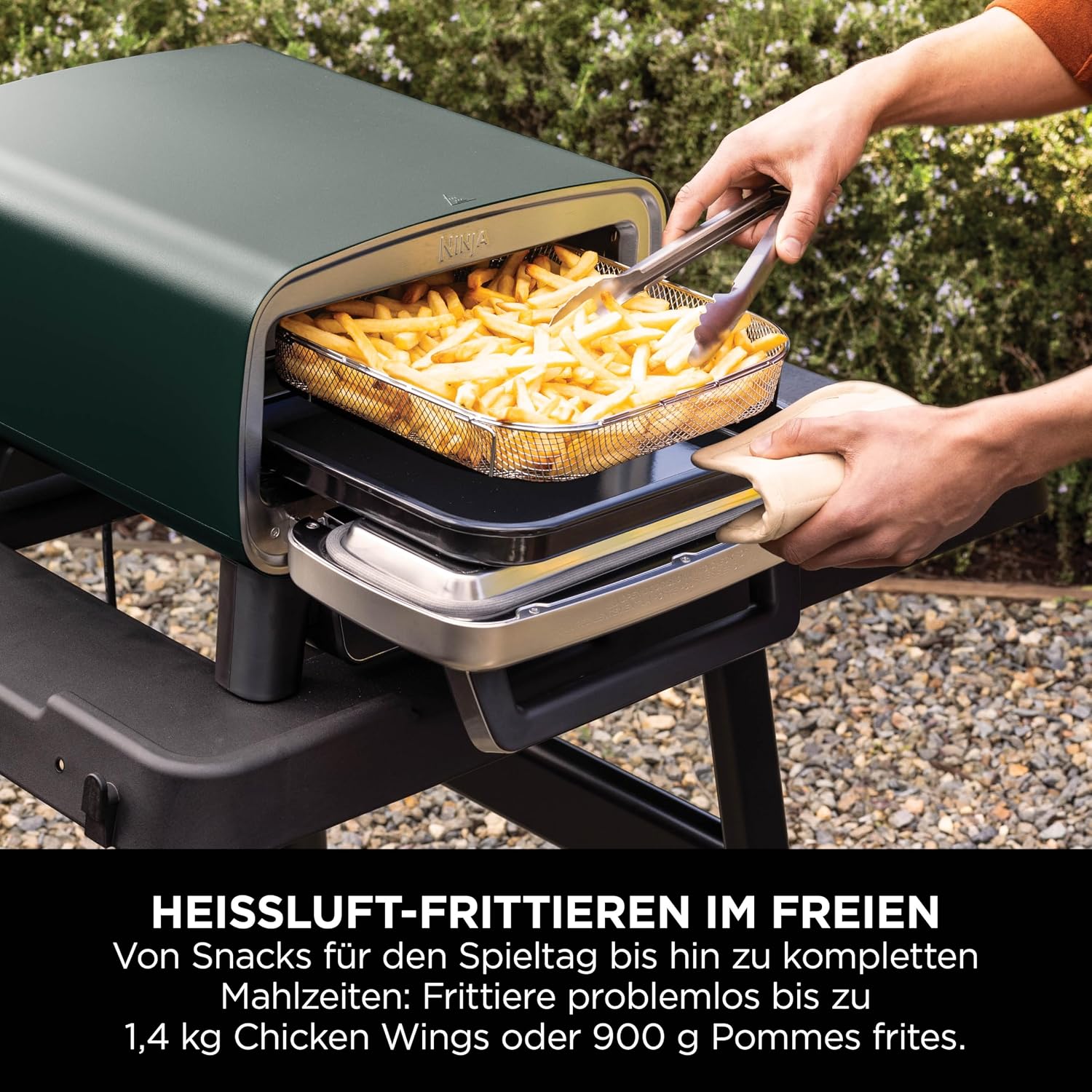 Ninja Artisan Outdoor-Pizzaofen und Heißluftfritteuse, 4 Funktionen