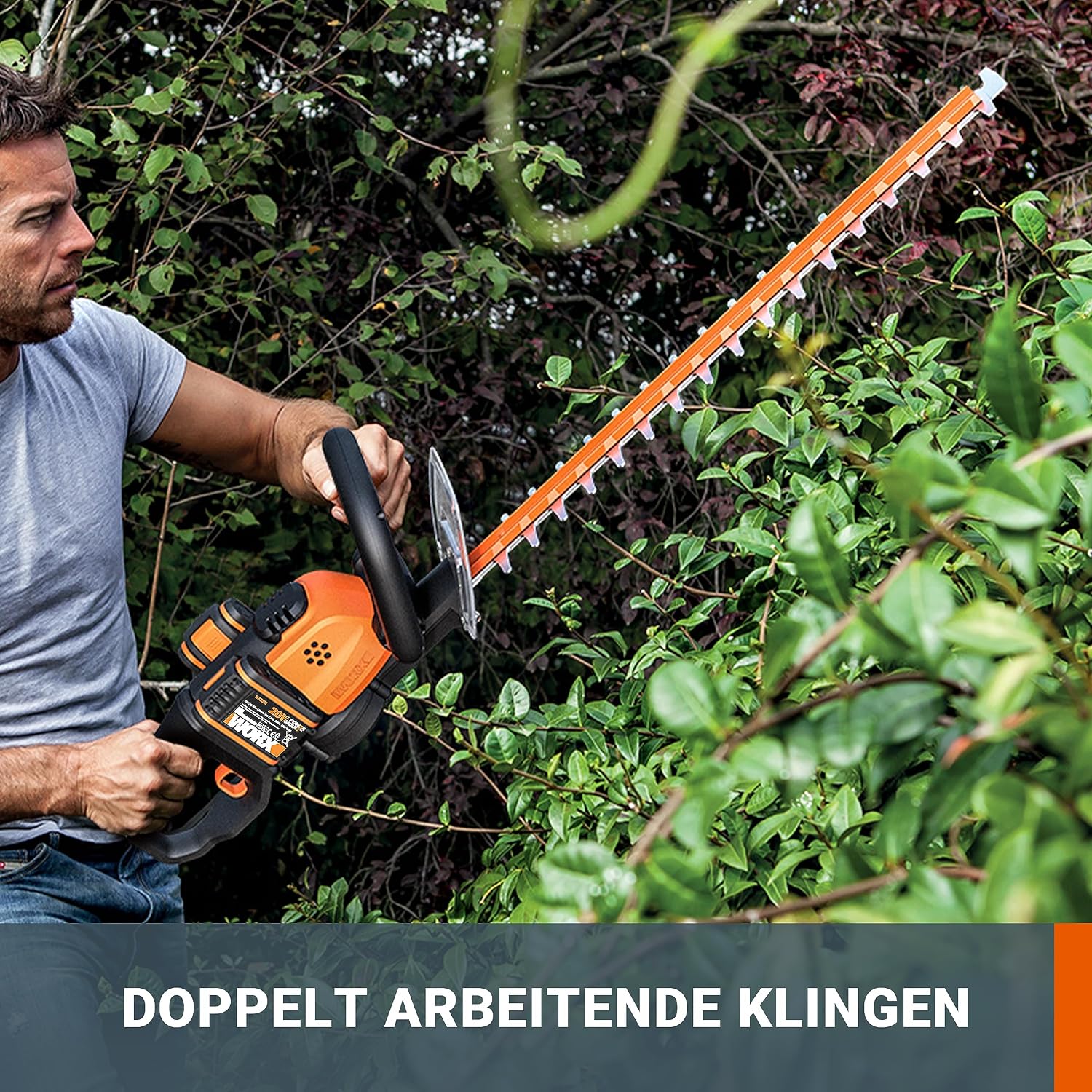 WORX WG284E.9 Akku Heckenschere 40V, ohne Akku & Ladegerät