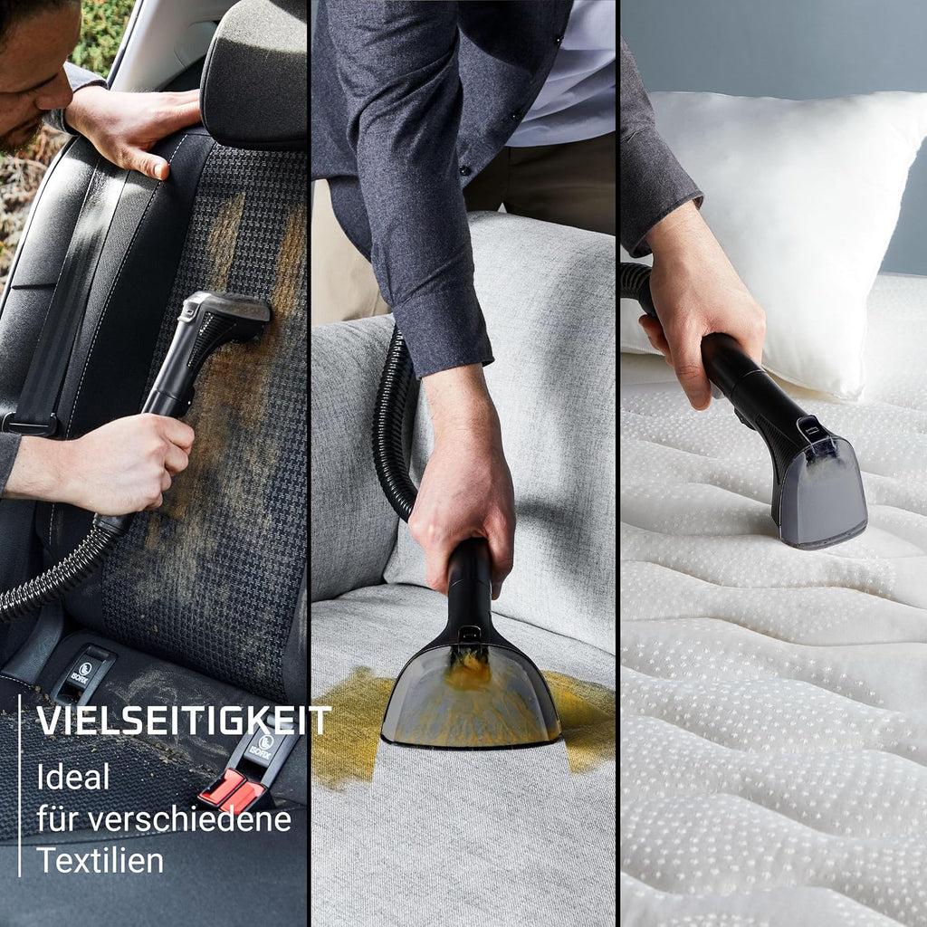 Rowenta Clean It Fleckenreiniger, tragbarer Multi-Reinigungs-Teppichreiniger, kompaktes Design, ideal für Haustierschmutz, 400 Watt, 1,5-Liter-Frischwassertank, Grau, IN3011F0
