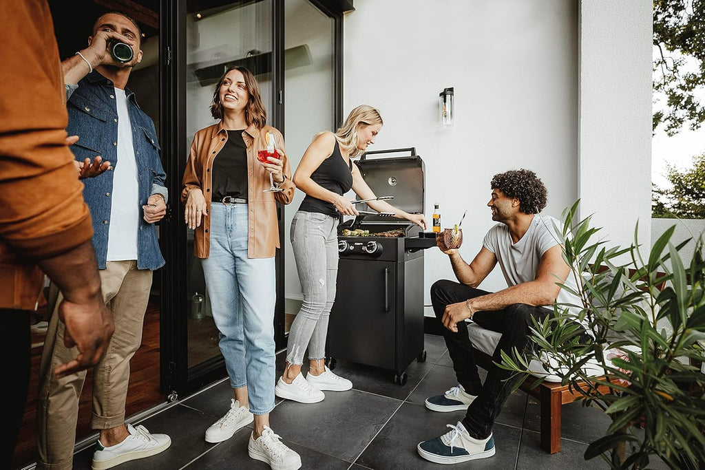 Enders Elektrogrill eFLOW PRO 2 TURBO SHADOW, Gussrost SWITCH GRID, TURBO ZONE für heiße Temperaturen, SIMPLE CLEAN Reinigungssystem, Aluguss an Garhaube & Brennkammer, Grillwagen #97126